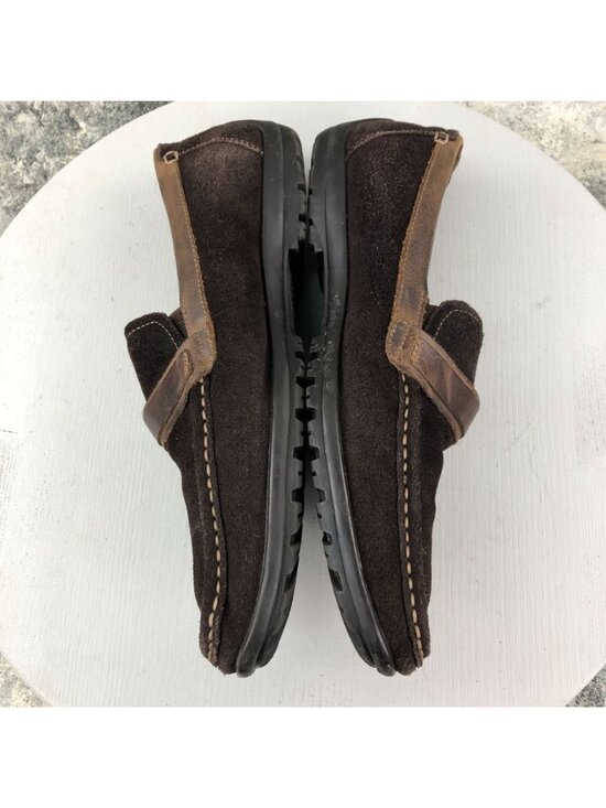 Florsheim Men\'s Size 10D Brown Leather Moc Toe Slip On Buckle Driving Loafers main image 9